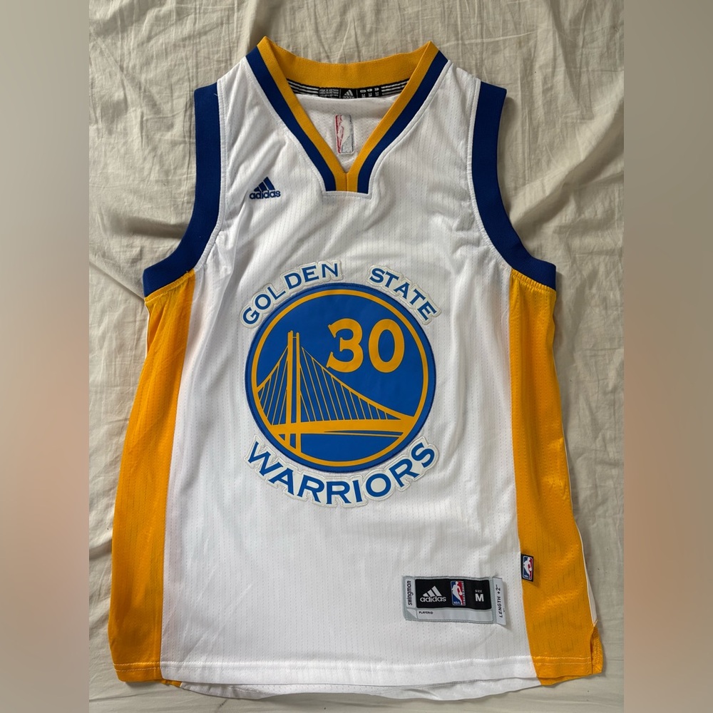 Adidas, NBA Steph Curry, Golden State Warriors basketball jersey